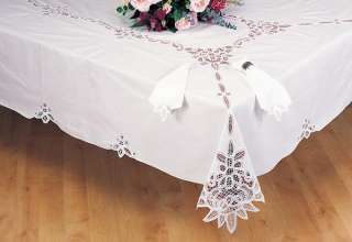 Battenburg Lace FabricTablecloths or Napkins White New  