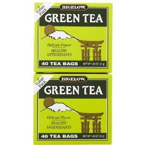 Bigelow Green Tea Bags, 40 ct, 2 pk  Grocery & Gourmet 
