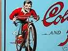 Bicycle Sign   COLUMBIA & HARTFORD   SHOWS an Older BIKE Real Nice