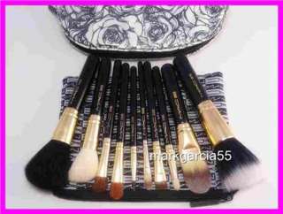 MAC Limited Edition 10 Makeup Brush Travel Set + 2 Pouches  