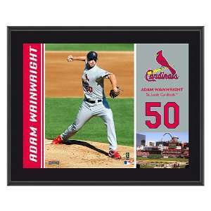 St. Louis Cardinals Adam Wainwright 10 1/2 x 13 Sublimated Plaque by 