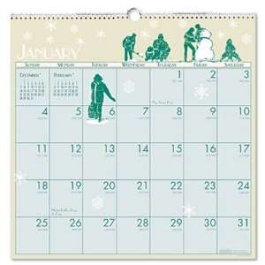   376 Illustrated Monthly Wall Calendar, 12 x 12, 2012