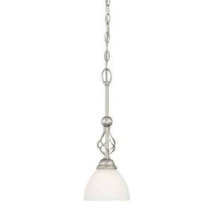  Jeremiah Lighting 27021 SN Maddox   One Light Mini Pendant 