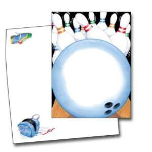 Bowling Party Invitation with Coordinating Envelope   Package of 25