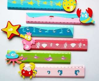 ONE Ocean Marine Wooden Ruler,Kids,Party Favours,STR001  