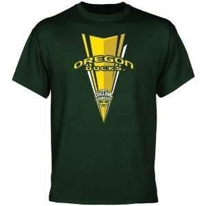  NCAA Oregon Ducks ESPN 1st Down T Shirt   Green: Sports 