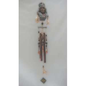  35 Large Indian Chief Wind Chime Patio, Lawn & Garden