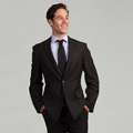 Oxford Republic Slim Fit Grey Birdseye Suit 
