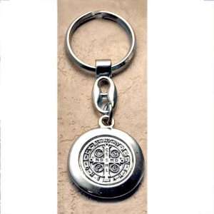    Saint Benedict Key Chains  3 Height   Made in Italy Jewelry