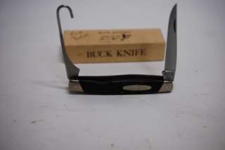   BUCK 321 FOLDING POCKET KNIFE w GUT HOOK AND BOX AND PAPERWORK  