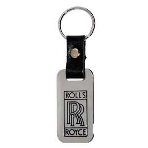  Rolls Royce Chrome Key Chain Fob Leather Strap: Automotive