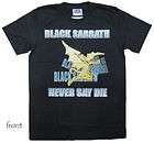 BLACK SABBATH Never Say Die Rock T Shirt s121 Size S