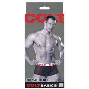  Colt basics mesh brief lg black: Health & Personal Care