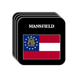  US State Flag   MANSFIELD, Georgia (GA) Set of 4 Mini 