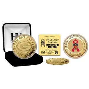    Green Bay Packers BCA 24KT Gold Game Coin