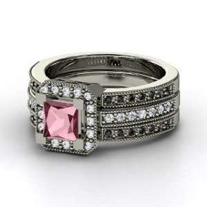 Va Voom Ring, Princess Rhodolite Garnet Sterling Silver Ring with 