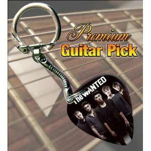  The Wanted Premium Guitar Pick Keyring Musical 