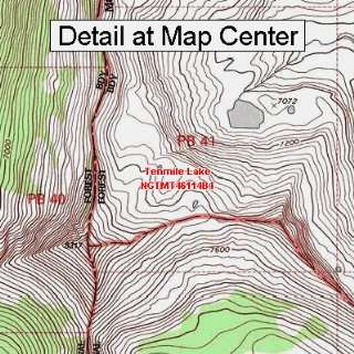 USGS Topographic Quadrangle Map   Tenmile Lake, Montana (Folded 
