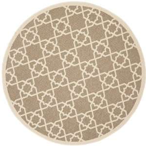 Safavieh Courtyard Collection CY6032 242 5R Brown and Beige Indoor 