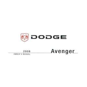  2008 DODGE AVENGER Owners Manual User Guide: Automotive