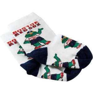   Boston Red Sox Infant White Mascot Socks (Inf Boot): Sports & Outdoors