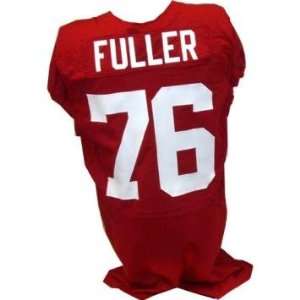 Fuller #76 Alabama 2009 2010 Game Used Crimson Football Jersey (50L 