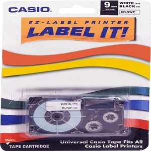 Casio XR9 WES 9mm Printer Tape for CWL 300 (Black On White 
