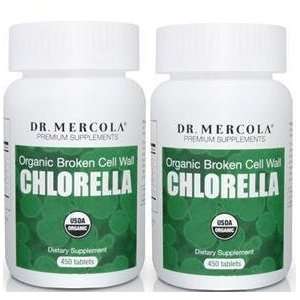  Mercola  Organic Broken Cell Wall Chlorella 2 Pack Health 