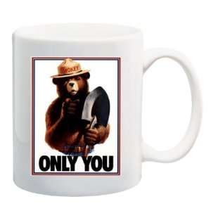   YOU Vintage Poster Image on a Mug Coffee Cup 11 oz ~ Smokey the Bear