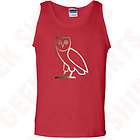   Octobers very own tank top shirt GOLD OVOXO owl YMCMB tee S 2X red