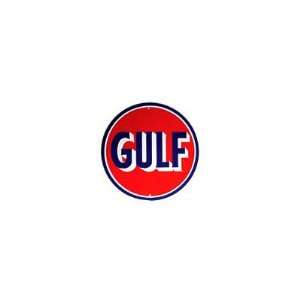  Gulf Oil Gasoline Logo Retro Vintage Round Tin Sign: Home 