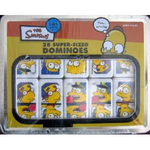  The Simpsons Super Sized Dominoes in Tin Carry Case: Toys 