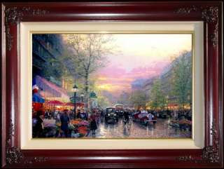 Paris City of Lights 18x27 S/N Framed Limited Ed. Thomas Kinkade 