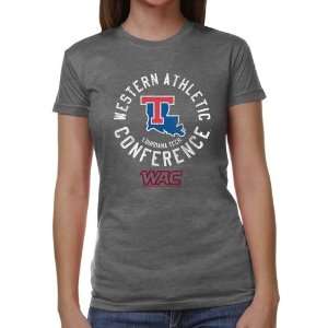  Louisiana Tech Bulldogs Ladies Conference Stamp Tri Blend 