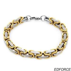 Edforce Elegant and Beautiful Brand New Gentlemens Bracelet in 14k 