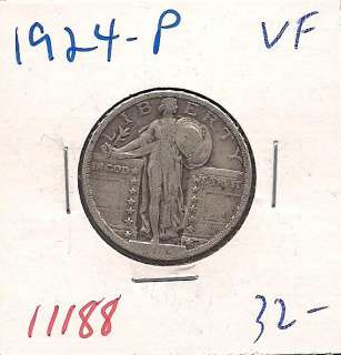 1924 Standing Liberty Quarter Dollar Very Fine #11188+  