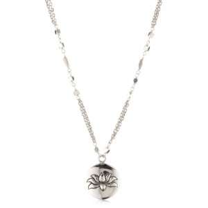   JIVASUKHA by Lois Hill Sterling Silver Lotus Bead Necklace: Jewelry