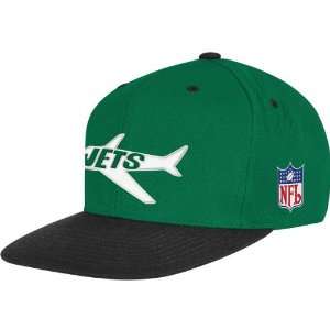 Mitchell & Ness New York Jets Throwbacks Wool 2 Tone Snapback Hat One 