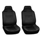 Overstock Integrated Solid Black Bucket Seat Covers (Set of 2)