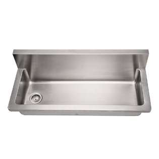 Whitehaus Collection Noahs Commercial Utility Sink in Brushed 