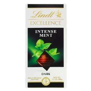 Lindt Excellence Intense Mint Chocolate Bar, 3.5 Ounce Bars (Pack of 