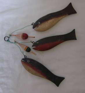   Fish Bobber Buoy Country Cabin Craft Gift Tag Wood Wall Decor  