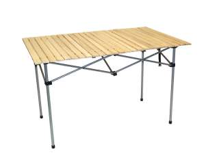 Large Wood Top Outdoor Collapsible Folding Table  