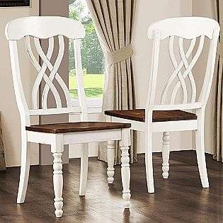 Side Chairs in Antique White (Set of 2)  Oxford Creek For the Home 