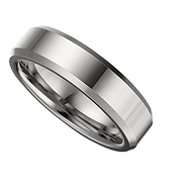 Dura Tungsten Mens 6mm Tungsten Wedding Band Ring 