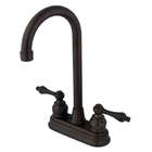 Kingston Brass KB2635QL Tub and Shower Faucet, Oil Rubbed Bronze