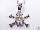 Large Hip Hop iced out skull crown pendant USA seller  