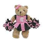   Treasures Michigan State Spartans MSU NCAA Pink Black Cheerleader Bear