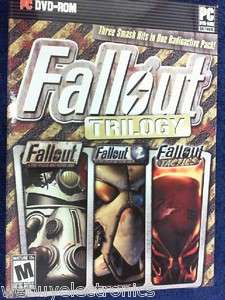 SEALED NEW Fallout Trilogy (PC, 2009) DVD ROM RATED M 040421012213 
