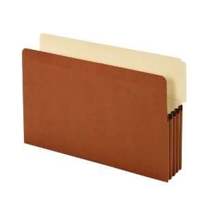 Globe Weis Standard End Tab File Pockets, 3.5 Inch Expansion, 2/5 Cut 